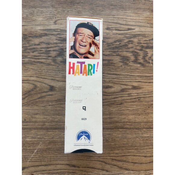Hatari 1991 VHS Comedy Adventure John Wayne Elsa Martinelli Classic Pre-Owned - Picture 3 of 5